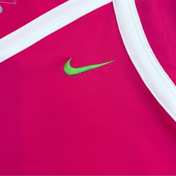 Nike Pink White & Green Dri-Fit Tennis Dress, Size Large - Picture 3 of 11
